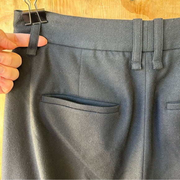 Vince Pleat Front Crop Black Wide Leg Pants - Picture 6 of 16